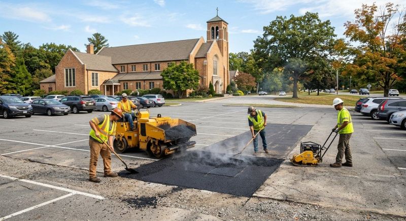 Asphalt Parking Lot Repair in Savannah, GA