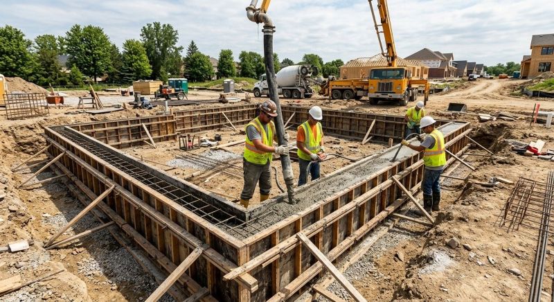 Basement Concrete Pouring in Fredericksburg, VA
