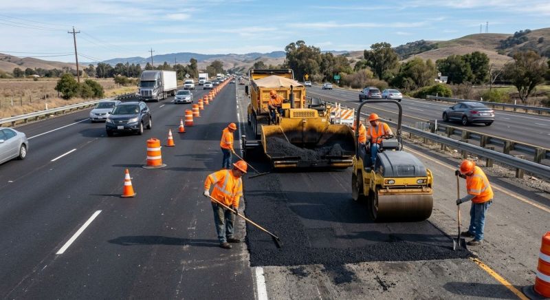 Highway Resurfacing in Palm Springs, CA