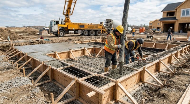 Poured Foundation Installation in Greenville, SC